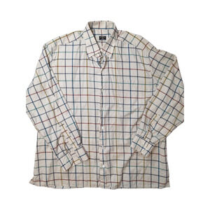 Solemare multi-color windowpane button down sz XL
